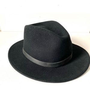 Brixton black wool hat